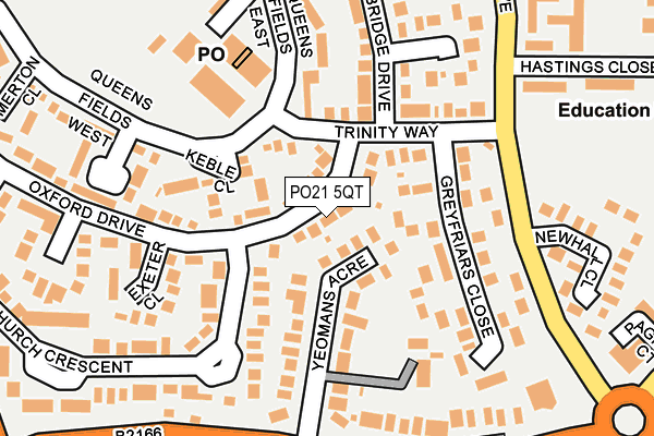 PO21 5QT map - OS OpenMap – Local (Ordnance Survey) PO21 5QT map - OS OpenMap – Local (Ordnance Survey)