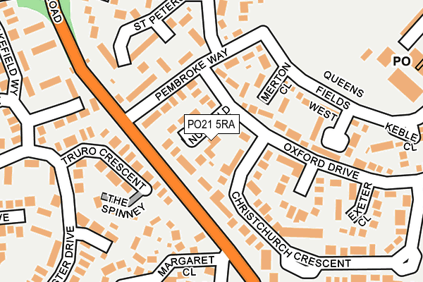 PO21 5RA map - OS OpenMap – Local (Ordnance Survey) PO21 5RA map - OS OpenMap – Local (Ordnance Survey)