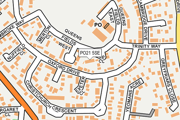 PO21 5SE map - OS OpenMap – Local (Ordnance Survey) PO21 5SE map - OS OpenMap – Local (Ordnance Survey)