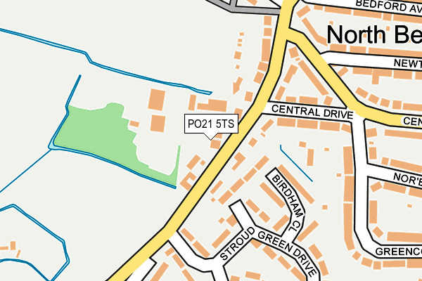 PO21 5TS map - OS OpenMap – Local (Ordnance Survey) PO21 5TS map - OS OpenMap – Local (Ordnance Survey)
