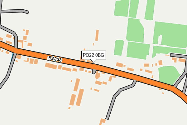 PO22 0BG map - OS OpenMap – Local (Ordnance Survey) PO22 0BG map - OS OpenMap – Local (Ordnance Survey)