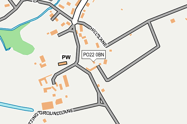 PO22 0BN map - OS OpenMap – Local (Ordnance Survey) PO22 0BN map - OS OpenMap – Local (Ordnance Survey)