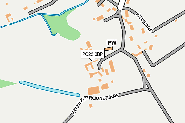 PO22 0BP map - OS OpenMap – Local (Ordnance Survey) PO22 0BP map - OS OpenMap – Local (Ordnance Survey)