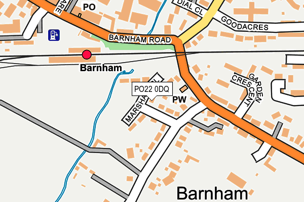 PO22 0DQ map - OS OpenMap – Local (Ordnance Survey)