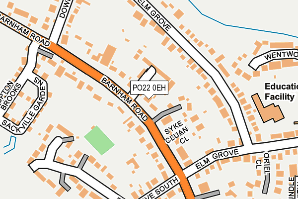 PO22 0EH map - OS OpenMap – Local (Ordnance Survey) PO22 0EH map - OS OpenMap – Local (Ordnance Survey)