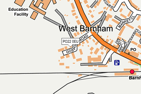 PO22 0EU map - OS OpenMap – Local (Ordnance Survey) PO22 0EU map - OS OpenMap – Local (Ordnance Survey)