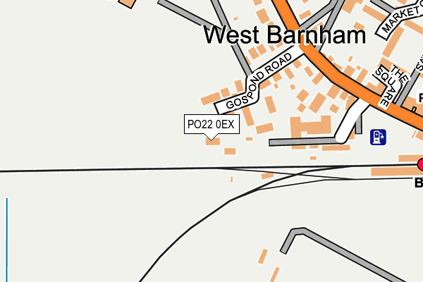 PO22 0EX map - OS OpenMap – Local (Ordnance Survey) PO22 0EX map - OS OpenMap – Local (Ordnance Survey)