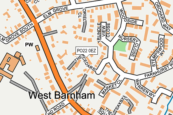 PO22 0EZ map - OS OpenMap – Local (Ordnance Survey) PO22 0EZ map - OS OpenMap – Local (Ordnance Survey)