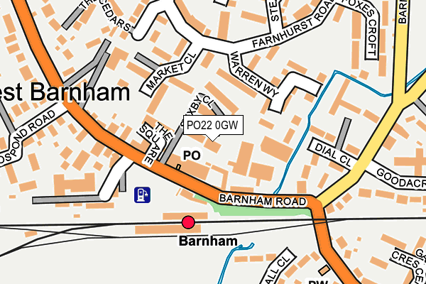 PO22 0GW map - OS OpenMap – Local (Ordnance Survey) PO22 0GW map - OS OpenMap – Local (Ordnance Survey)