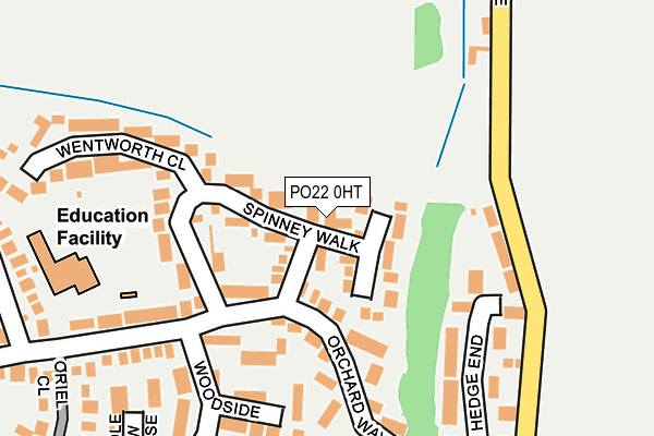 PO22 0HT map - OS OpenMap – Local (Ordnance Survey) PO22 0HT map - OS OpenMap – Local (Ordnance Survey)