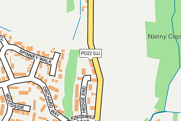 PO22 0JJ map - OS OpenMap – Local (Ordnance Survey) PO22 0JJ map - OS OpenMap – Local (Ordnance Survey)