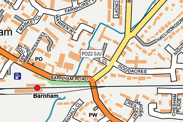 PO22 0JU map - OS OpenMap – Local (Ordnance Survey) PO22 0JU map - OS OpenMap – Local (Ordnance Survey)