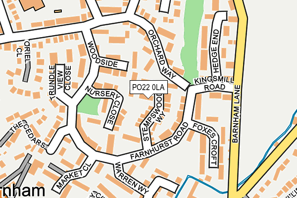 PO22 0LA map - OS OpenMap – Local (Ordnance Survey) PO22 0LA map - OS OpenMap – Local (Ordnance Survey)