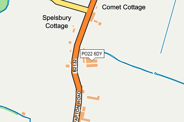 PO22 6DY map - OS OpenMap – Local (Ordnance Survey) PO22 6DY map - OS OpenMap – Local (Ordnance Survey)