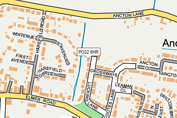 PO22 6HR map - OS OpenMap – Local (Ordnance Survey) PO22 6HR map - OS OpenMap – Local (Ordnance Survey)