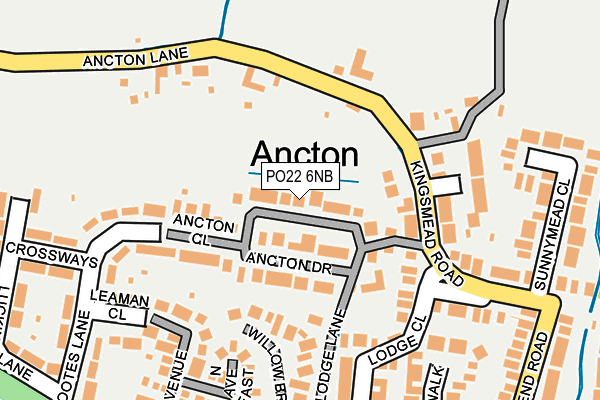 PO22 6NB map - OS OpenMap – Local (Ordnance Survey) PO22 6NB map - OS OpenMap – Local (Ordnance Survey)