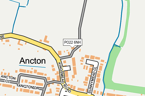 PO22 6NH map - OS OpenMap – Local (Ordnance Survey) PO22 6NH map - OS OpenMap – Local (Ordnance Survey)