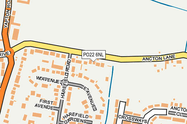 PO22 6NL map - OS OpenMap – Local (Ordnance Survey) PO22 6NL map - OS OpenMap – Local (Ordnance Survey)