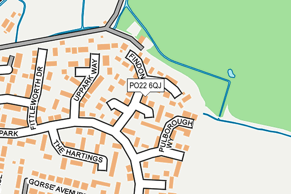 PO22 6QJ map - OS OpenMap – Local (Ordnance Survey) PO22 6QJ map - OS OpenMap – Local (Ordnance Survey)