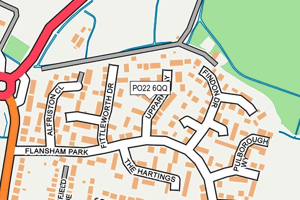 PO22 6QQ map - OS OpenMap – Local (Ordnance Survey) PO22 6QQ map - OS OpenMap – Local (Ordnance Survey)