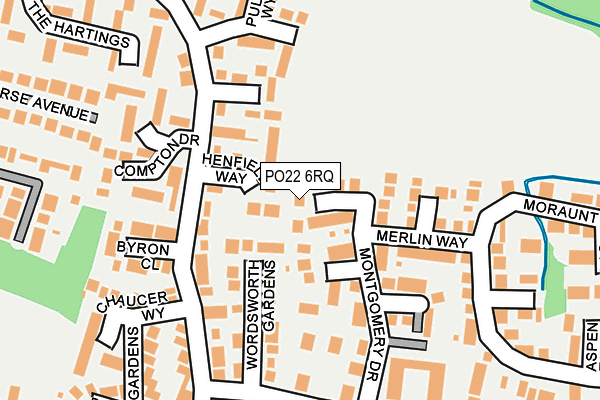 PO22 6RQ map - OS OpenMap – Local (Ordnance Survey) PO22 6RQ map - OS OpenMap – Local (Ordnance Survey)
