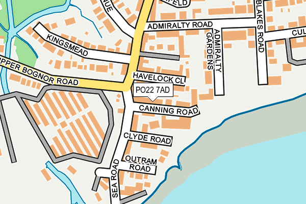 PO22 7AD map - OS OpenMap – Local (Ordnance Survey) PO22 7AD map - OS OpenMap – Local (Ordnance Survey)