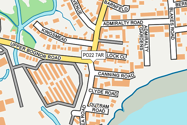 PO22 7AR map - OS OpenMap – Local (Ordnance Survey) PO22 7AR map - OS OpenMap – Local (Ordnance Survey)