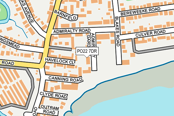 PO22 7DR map - OS OpenMap – Local (Ordnance Survey) PO22 7DR map - OS OpenMap – Local (Ordnance Survey)