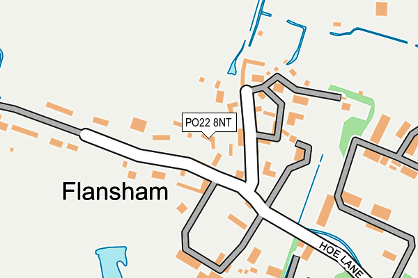 PO22 8NT map - OS OpenMap – Local (Ordnance Survey) PO22 8NT map - OS OpenMap – Local (Ordnance Survey)