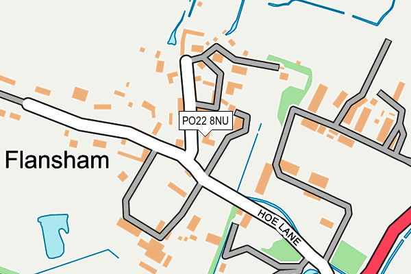 PO22 8NU map - OS OpenMap – Local (Ordnance Survey) PO22 8NU map - OS OpenMap – Local (Ordnance Survey)