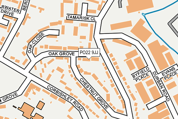 PO22 9JJ map - OS OpenMap – Local (Ordnance Survey) PO22 9JJ map - OS OpenMap – Local (Ordnance Survey)