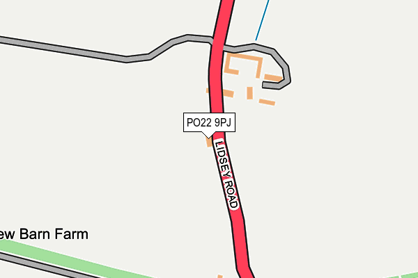 PO22 9PJ map - OS OpenMap – Local (Ordnance Survey) PO22 9PJ map - OS OpenMap – Local (Ordnance Survey)