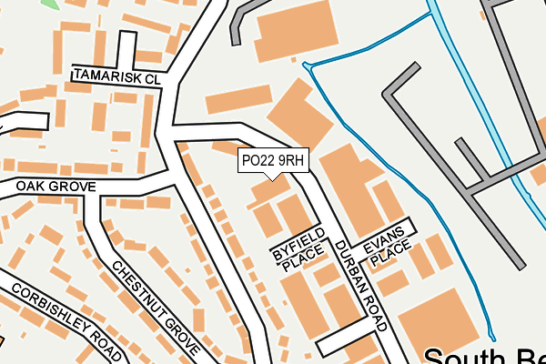 PO22 9RH map - OS OpenMap – Local (Ordnance Survey) PO22 9RH map - OS OpenMap – Local (Ordnance Survey)