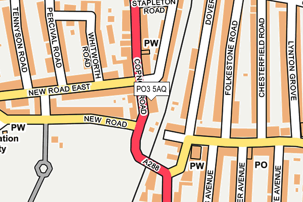 PO3 5AQ map - OS OpenMap – Local (Ordnance Survey) PO3 5AQ map - OS OpenMap – Local (Ordnance Survey)