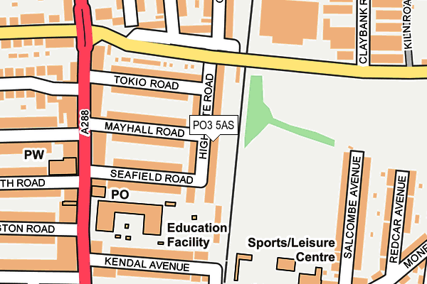 PO3 5AS map - OS OpenMap – Local (Ordnance Survey) PO3 5AS map - OS OpenMap – Local (Ordnance Survey)