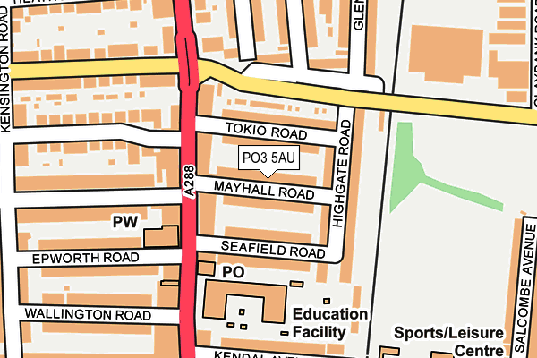 PO3 5AU map - OS OpenMap – Local (Ordnance Survey) PO3 5AU map - OS OpenMap – Local (Ordnance Survey)