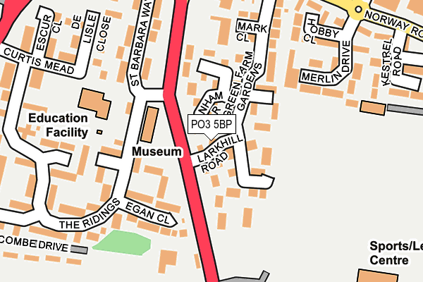 PO3 5BP map - OS OpenMap – Local (Ordnance Survey) PO3 5BP map - OS OpenMap – Local (Ordnance Survey)
