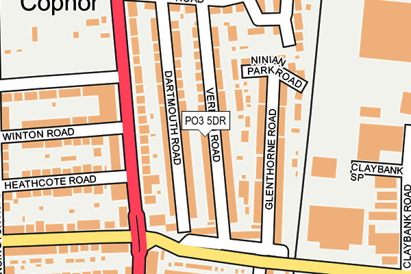 PO3 5DR map - OS OpenMap – Local (Ordnance Survey) PO3 5DR map - OS OpenMap – Local (Ordnance Survey)