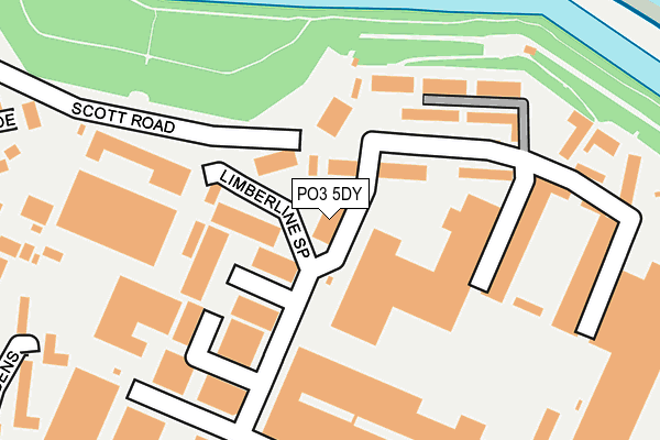 PO3 5DY map - OS OpenMap – Local (Ordnance Survey) PO3 5DY map - OS OpenMap – Local (Ordnance Survey)