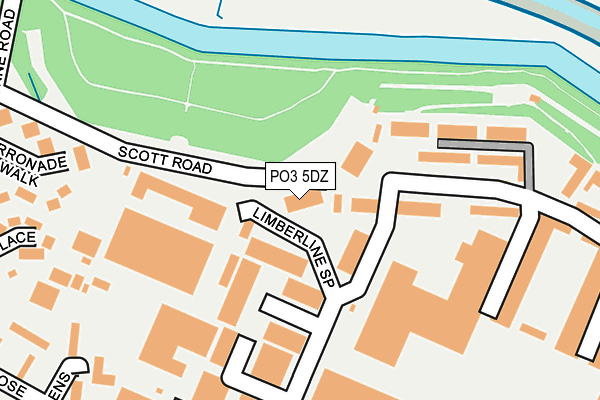 PO3 5DZ map - OS OpenMap – Local (Ordnance Survey) PO3 5DZ map - OS OpenMap – Local (Ordnance Survey)