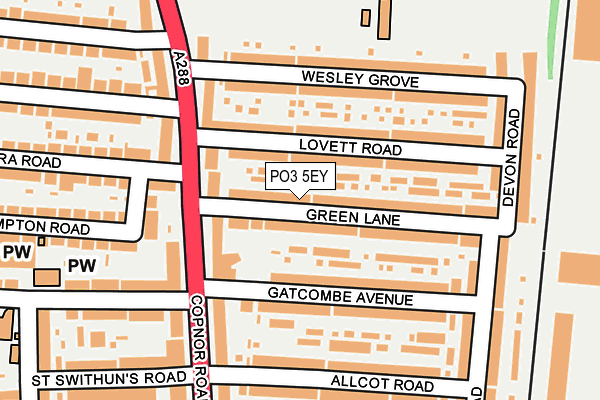 PO3 5EY map - OS OpenMap – Local (Ordnance Survey) PO3 5EY map - OS OpenMap – Local (Ordnance Survey)