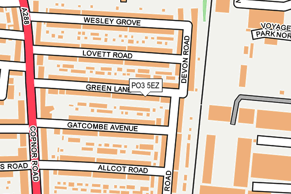 PO3 5EZ map - OS OpenMap – Local (Ordnance Survey) PO3 5EZ map - OS OpenMap – Local (Ordnance Survey)