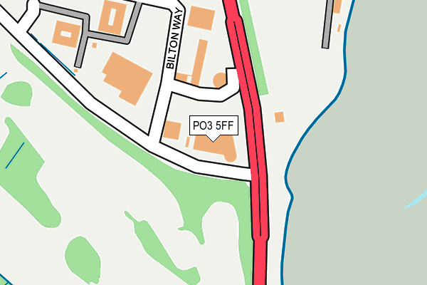 PO3 5FF map - OS OpenMap – Local (Ordnance Survey) PO3 5FF map - OS OpenMap – Local (Ordnance Survey)