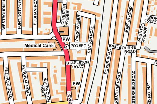 PO3 5FG map - OS OpenMap – Local (Ordnance Survey) PO3 5FG map - OS OpenMap – Local (Ordnance Survey)