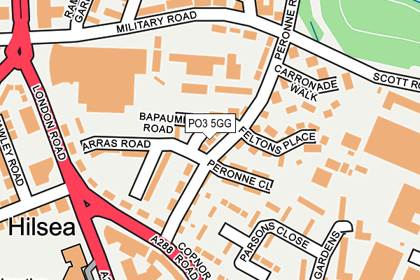 PO3 5GG map - OS OpenMap – Local (Ordnance Survey) PO3 5GG map - OS OpenMap – Local (Ordnance Survey)