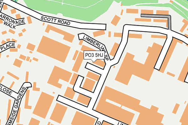 PO3 5HJ map - OS OpenMap – Local (Ordnance Survey) PO3 5HJ map - OS OpenMap – Local (Ordnance Survey)