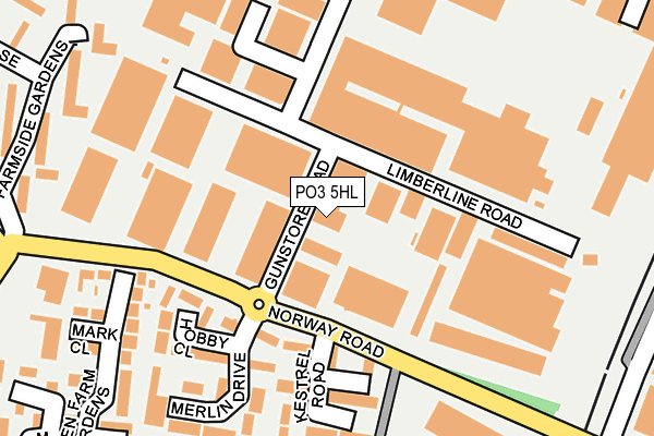 PO3 5HL map - OS OpenMap – Local (Ordnance Survey) PO3 5HL map - OS OpenMap – Local (Ordnance Survey)
