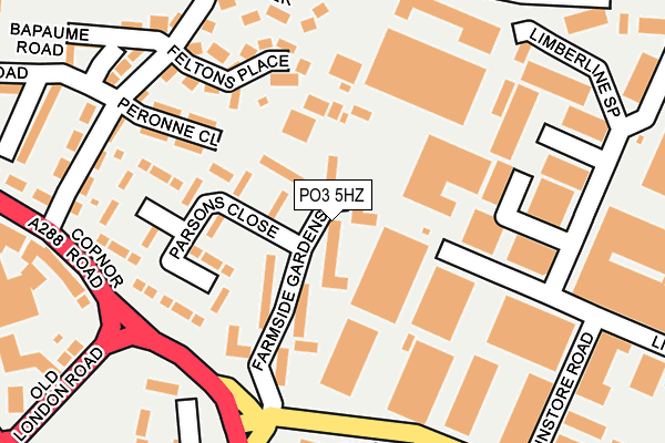 PO3 5HZ map - OS OpenMap – Local (Ordnance Survey) PO3 5HZ map - OS OpenMap – Local (Ordnance Survey)
