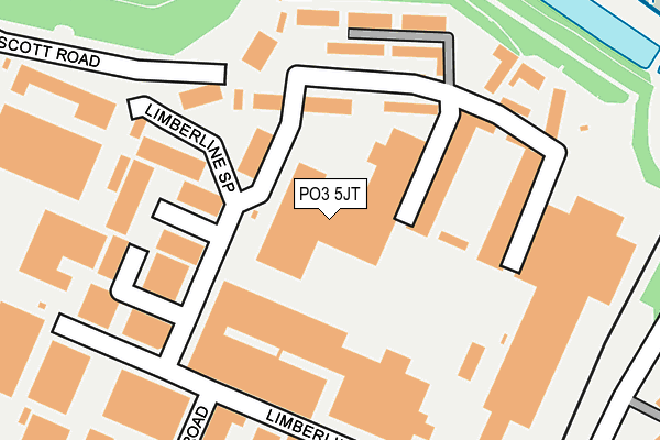 PO3 5JT map - OS OpenMap – Local (Ordnance Survey) PO3 5JT map - OS OpenMap – Local (Ordnance Survey)