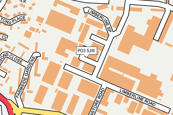 PO3 5JW map - OS OpenMap – Local (Ordnance Survey) PO3 5JW map - OS OpenMap – Local (Ordnance Survey)